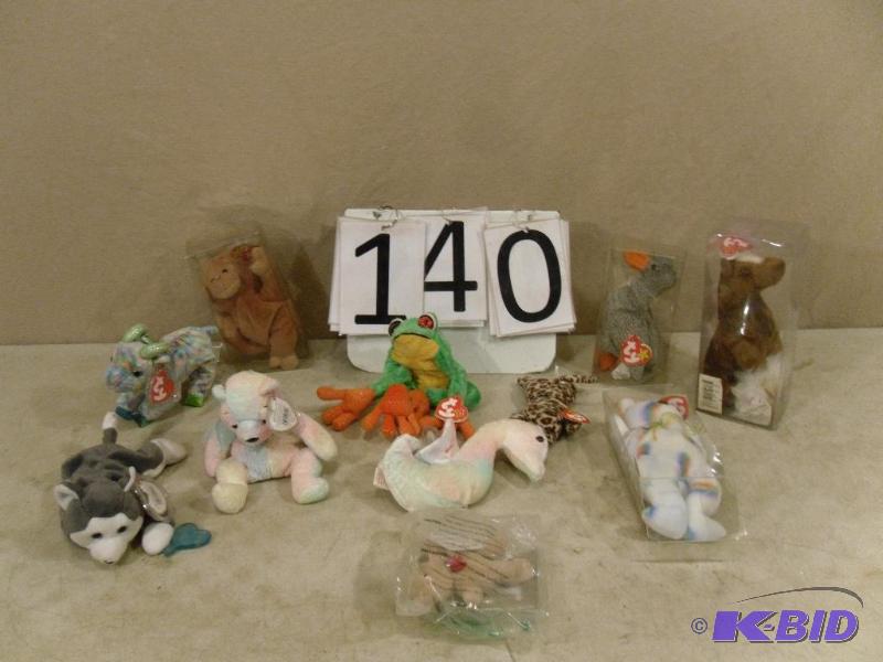 lot 140 image: Lot of Assorted Beanie Babies. Conditions var...