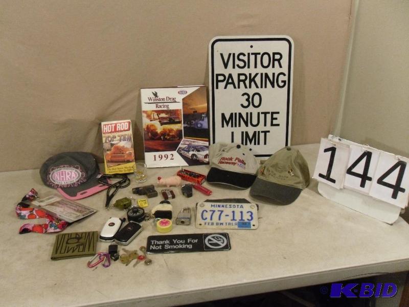 lot 144 image: Lot of Assorted NHRA, Hotrod, Lighters, Metal...