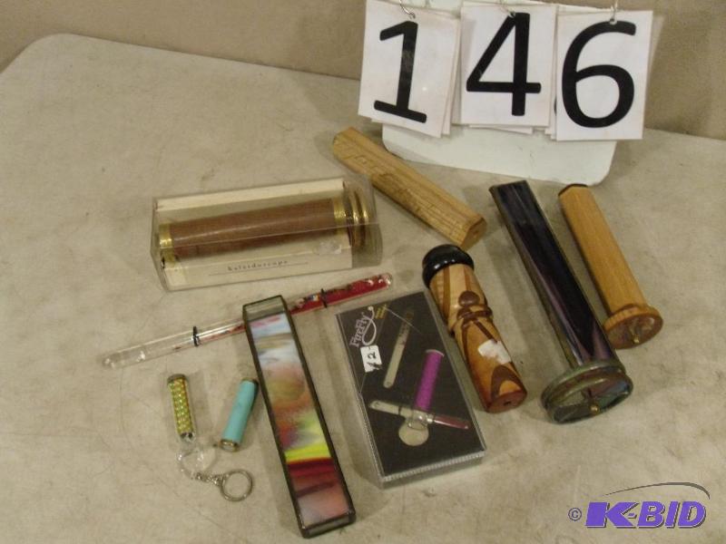 lot 146 image: Lot of Assorted Kaleidoscopes. Some neat ones...