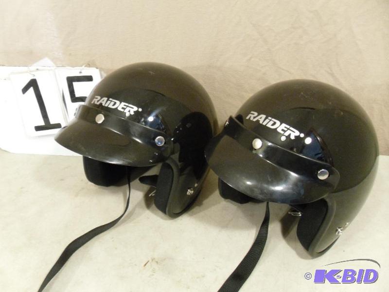 lot 15 image: Pair of Raider Helmets. Model A-611. One is a...