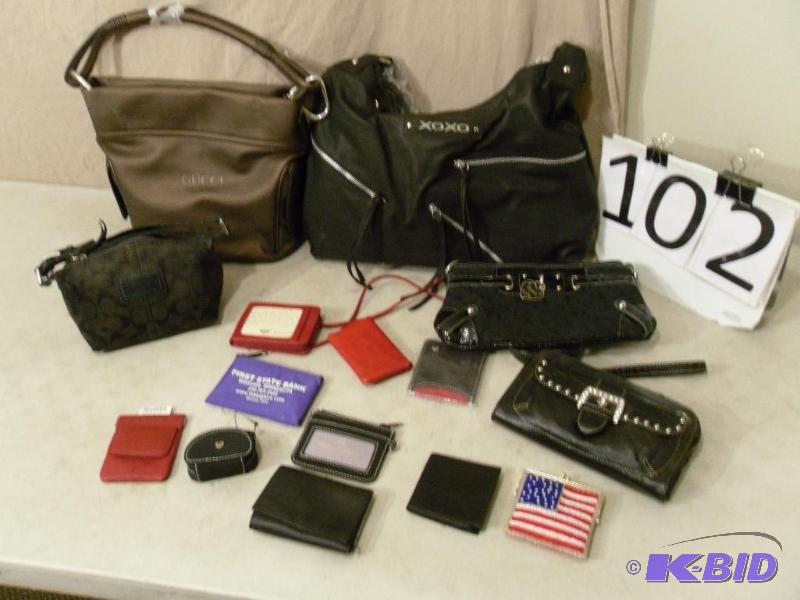 lot 152 image: Lot of Assorted Purses and Coin Purses. Coach...