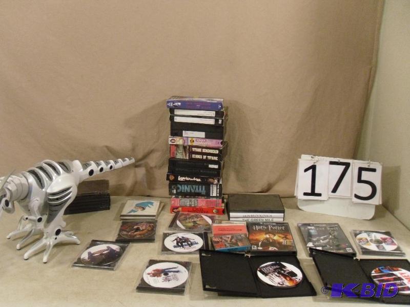 lot 175 image: Lot of Dvds, Gamecube Games,&nbspTapes, VHS...