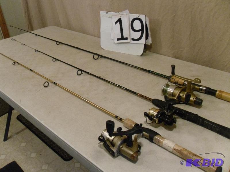 lot 19 image: Lot of Fishing Rods and Reels. Shakespeare Ug...