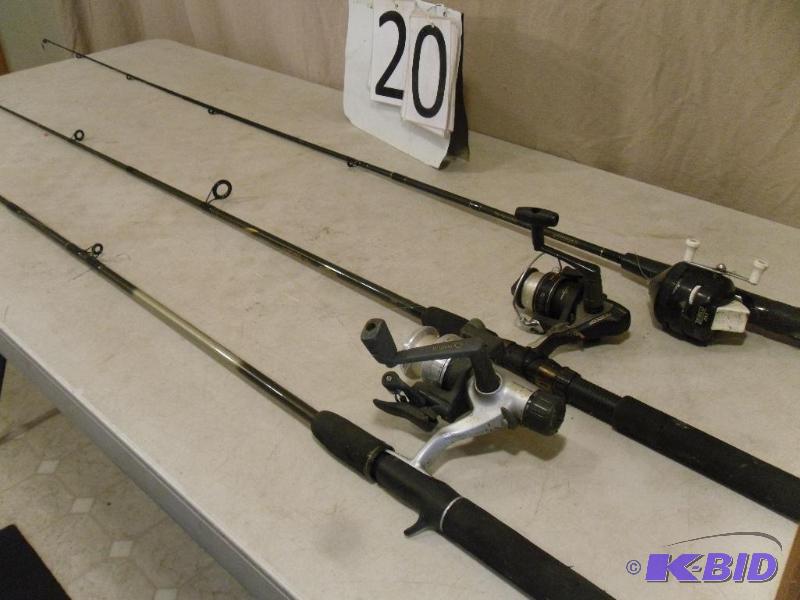 lot 20 image: Lot of Fishing Rods and Reels. Shimano&nbspR...