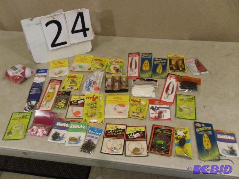 lot 24 image: Lot of New Assorted Fishing Tackle. Daredevil...