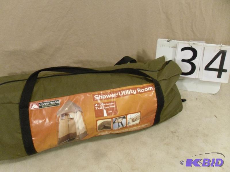 lot 34 image: Ozark Trails Shower  utility Room Tent. Cons...