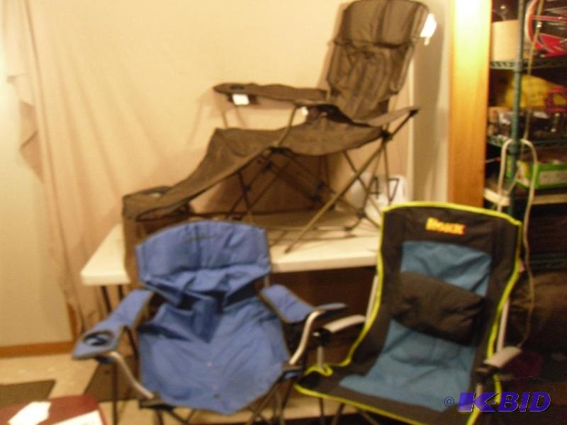 lot 47 image: Lot of 3 Bag Chairs. Atleast one needs tlc. B...