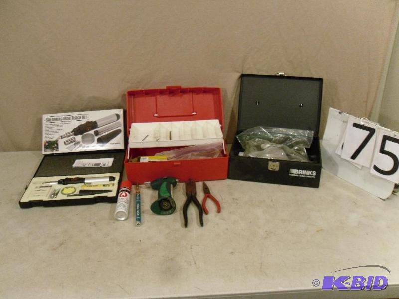 lot 75 image: Soldering Iron Torch Kit, Pencil Torch, Brink...