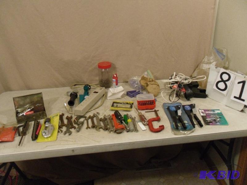 lot 81 image: Lot of Tools and More. Rivet Tools, Chain Bre...