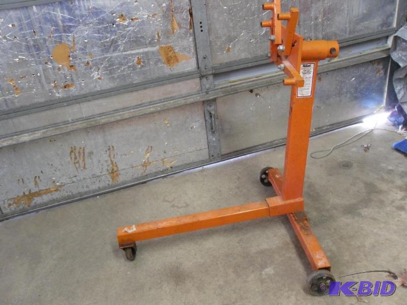 lot 85 image: Allied Rolling Engine Stand. 750 lb capacity....