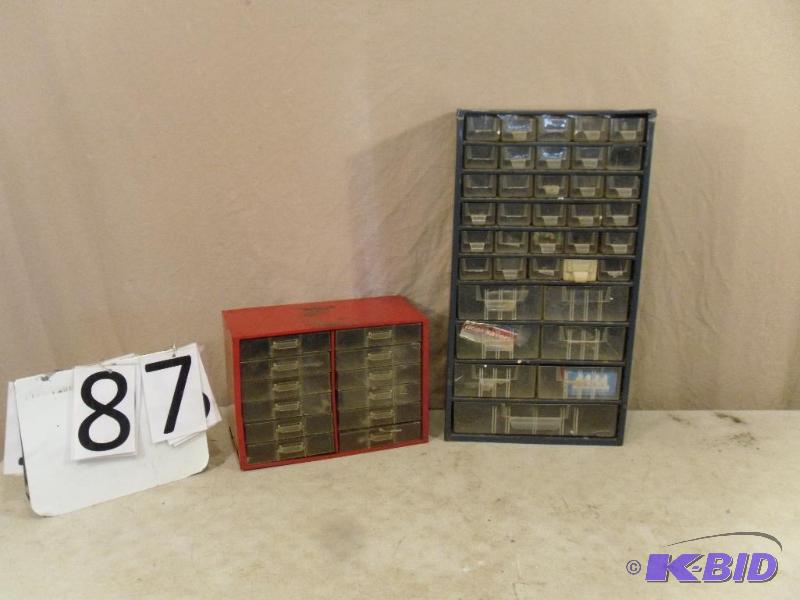 lot 87 image: Wards Powr Kraft Metal Parts Organizer (top n...