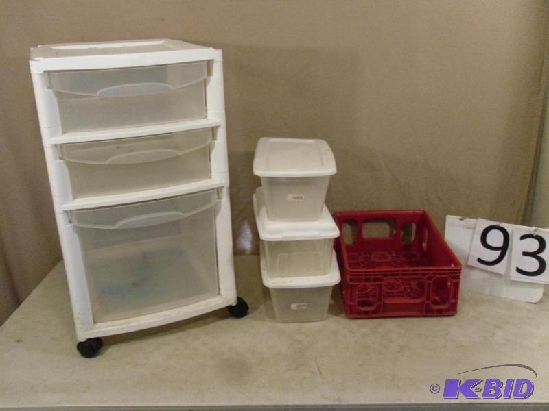 lot 93 image: Lot of Storage Items. All need a little clean...