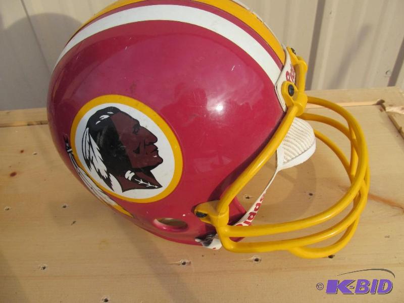 lot 62 image: Washington Redskins football helmet....