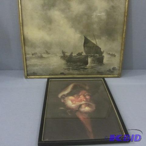 Vintage Framed Sea Prints