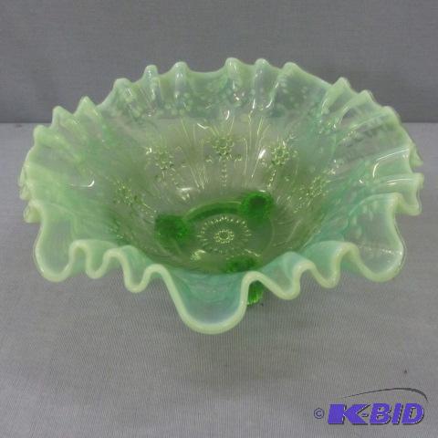 Green Opalescent Bowl