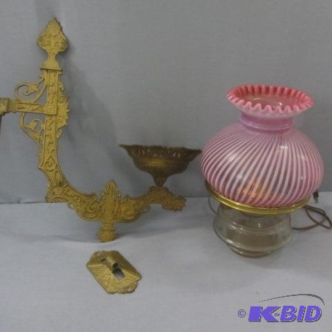 Bracket Lamp, Fancy Shade