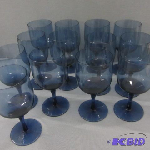 Blue Stemware
