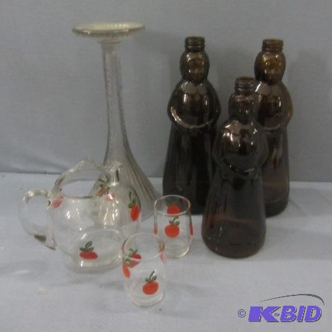 Juice Pitcher, Syrup Bottles