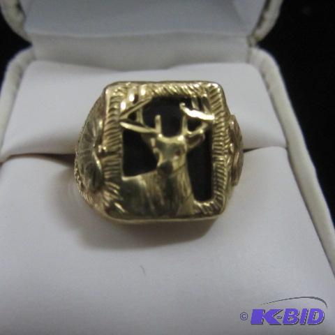Mens Black Hills Gold Ring