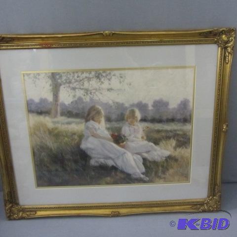 Framed Print, Girls