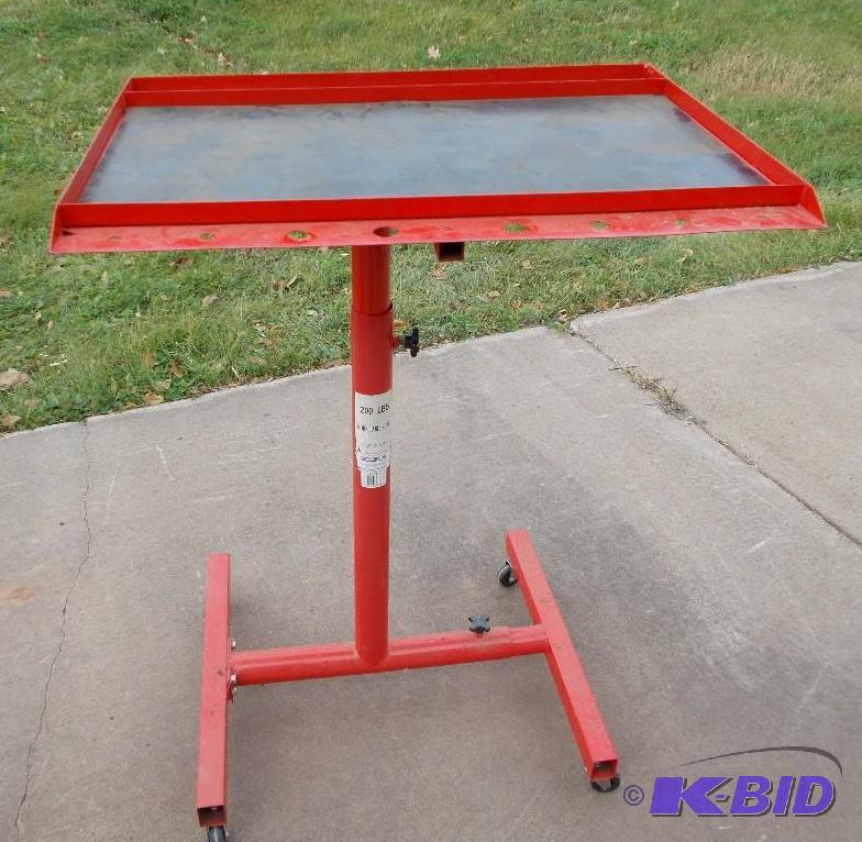 Grip Brand Wheeled Metal Shop Tool StandCart...