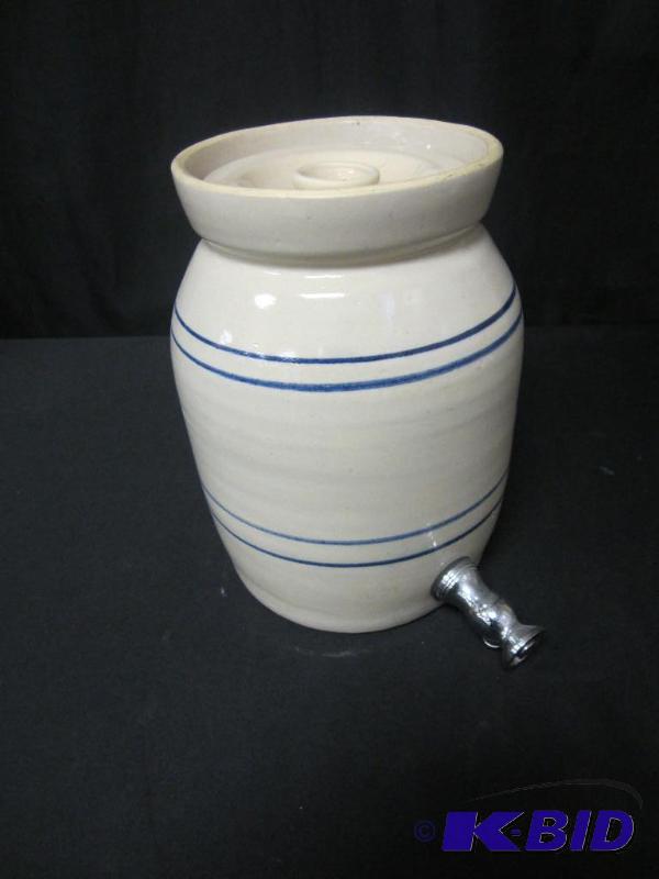 lot 00089 image: One Marshall Pottery Water Cooler Crock Stoneware