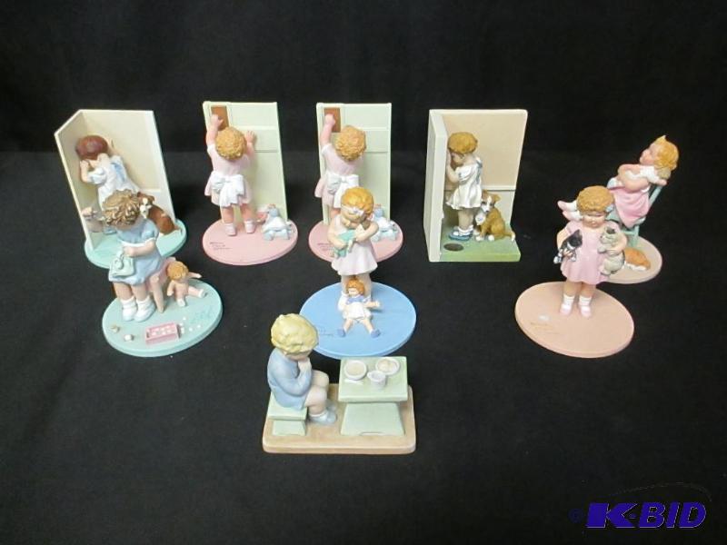 lot 173 image: 9 Bessie Pease Gutmann Figurines