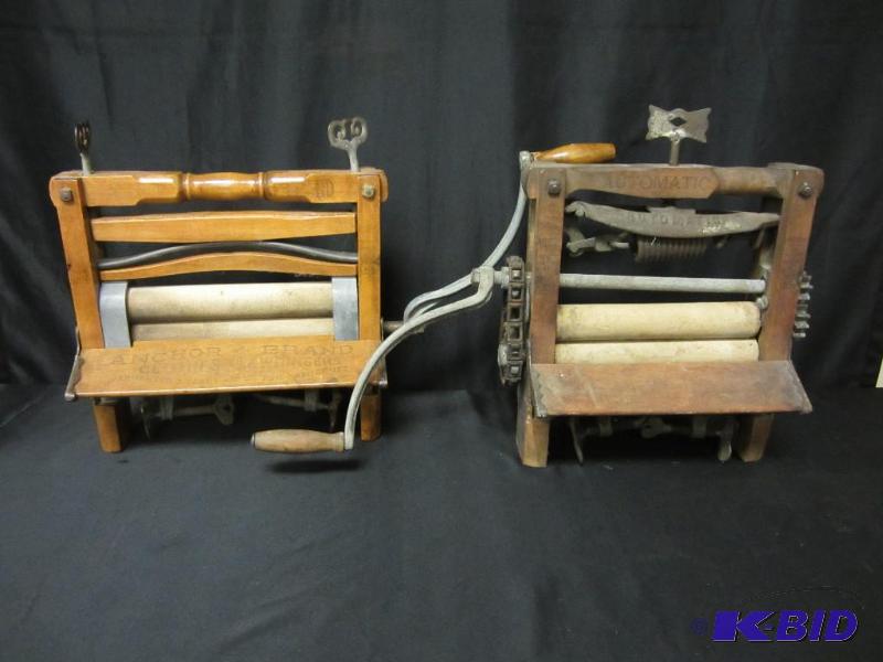 lot 52 image: Group of Two Antique Clothes Ringers Anchor Lovell