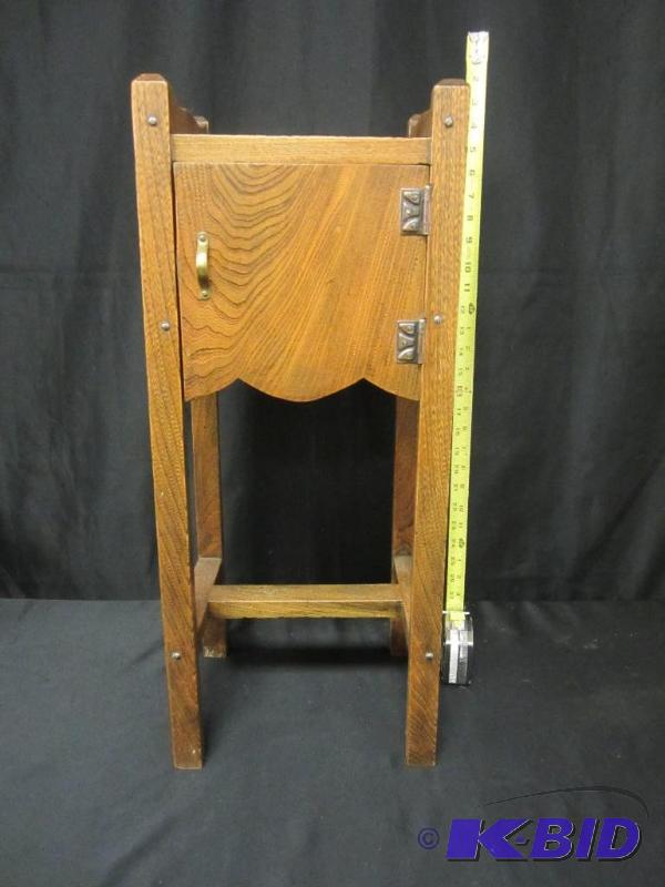 lot 55 image: Vintage Wood Telephone Stand