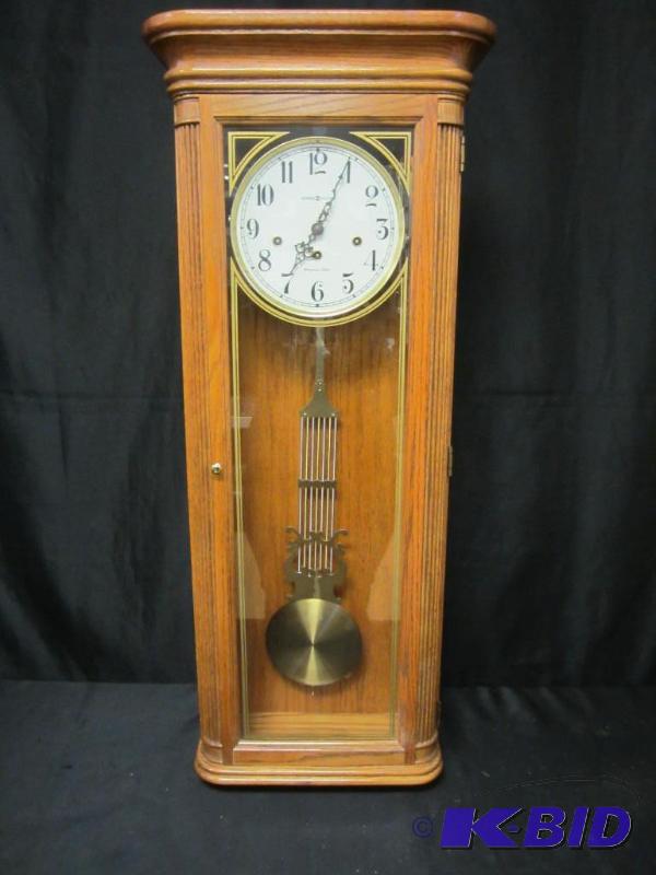 lot 61 image: Howard Miller Wall Clock Westminster Chime