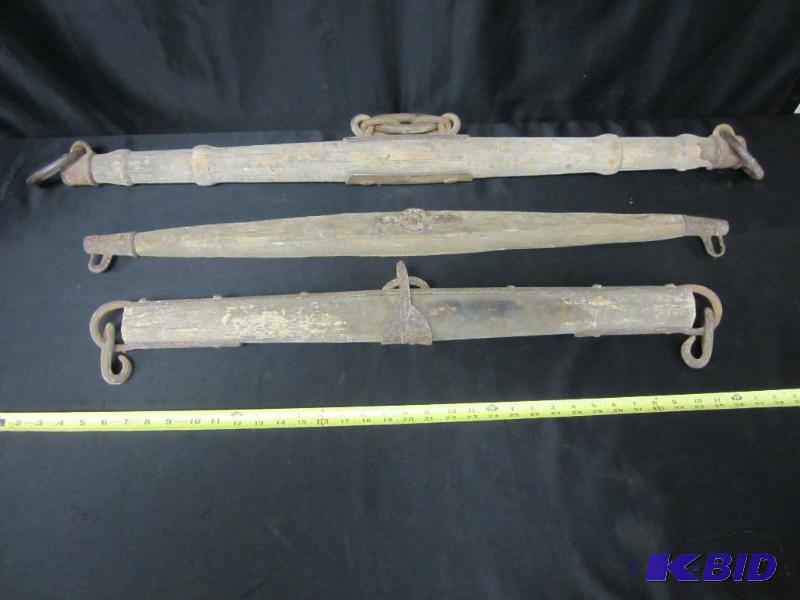 lot 70 image: Lot of Three Antique Yokes Horse