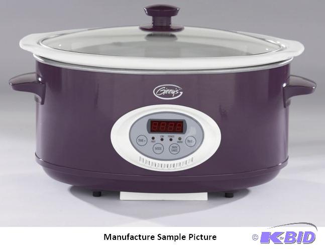 Ginnys 6.5 Quart Slow Cooker - Purple -&nbsp...