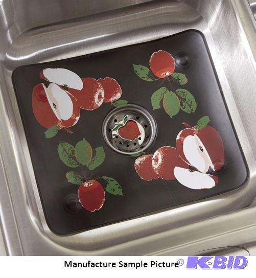 Apple Kitchen Sink Mat with Strainer -&nbspP...