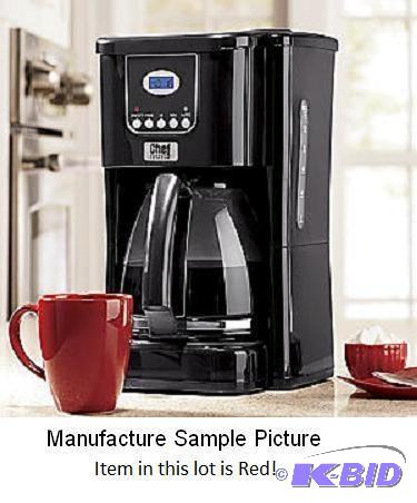 Chef Tested 12 Cup Coffee Maker - Red  - Prog...