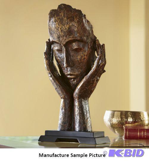 Peaceful Thinker Statue - Chin in hands, this...