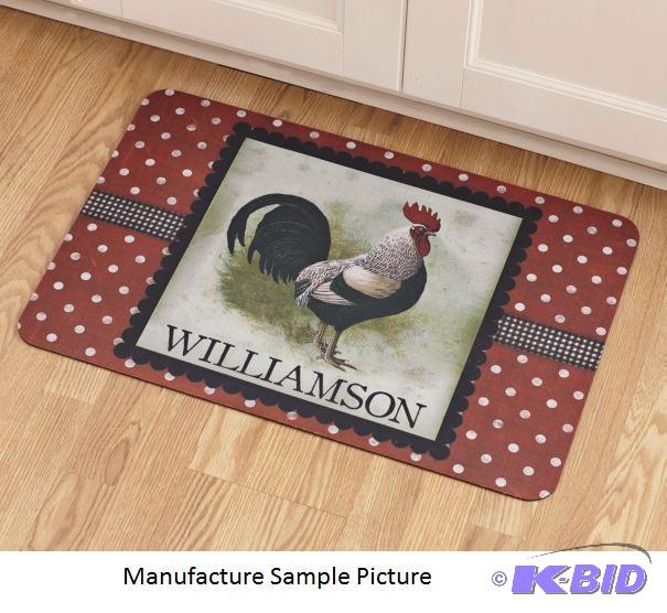 Lot of 2 Rooster Floor Mats - Coordinate your...