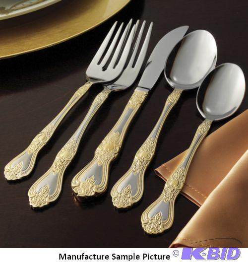 45 Piece Princess Flatware Set - Exquisite em...