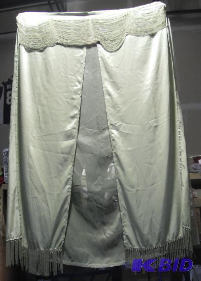Two Green Panel Curtains - Built in sheers - ...