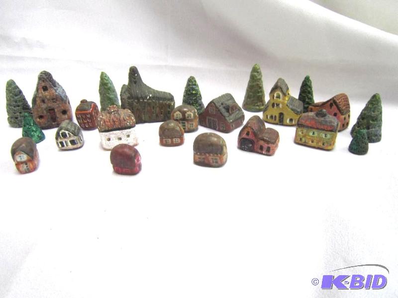 Buildings, trees