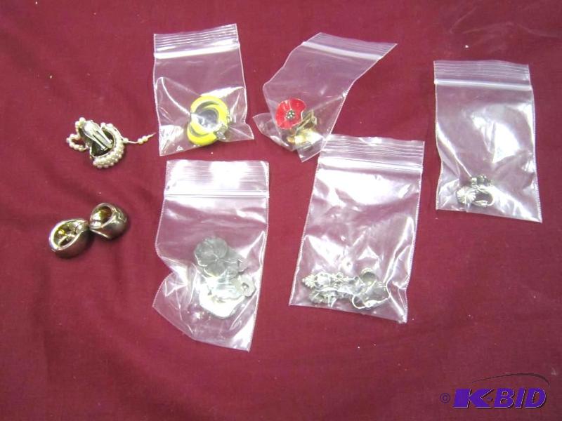 6 pair earrings