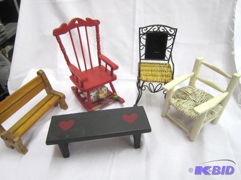 Chair and benches