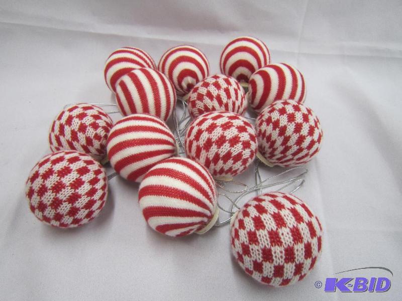 Red white ornaments