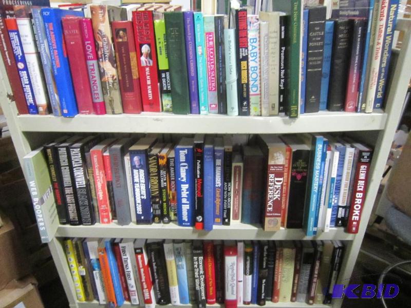 3 shelves of books