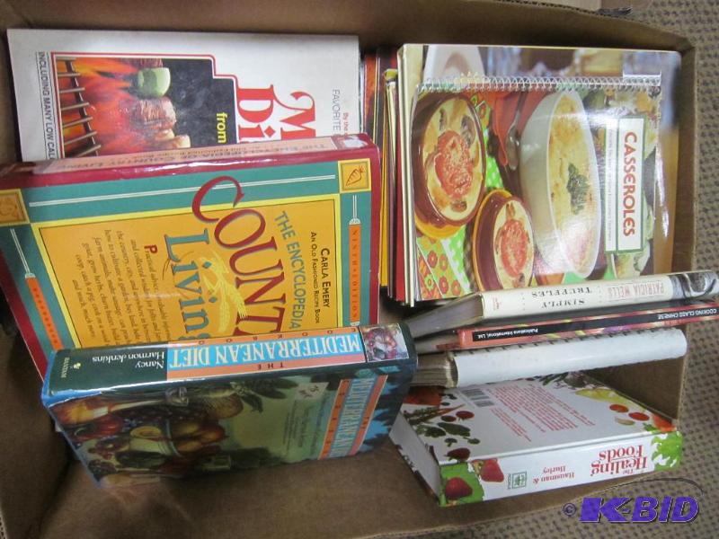 Large box of Cookbooks