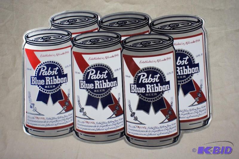 Pabst Beer Six-Pack Sign - Tin - 23&quot x 1...