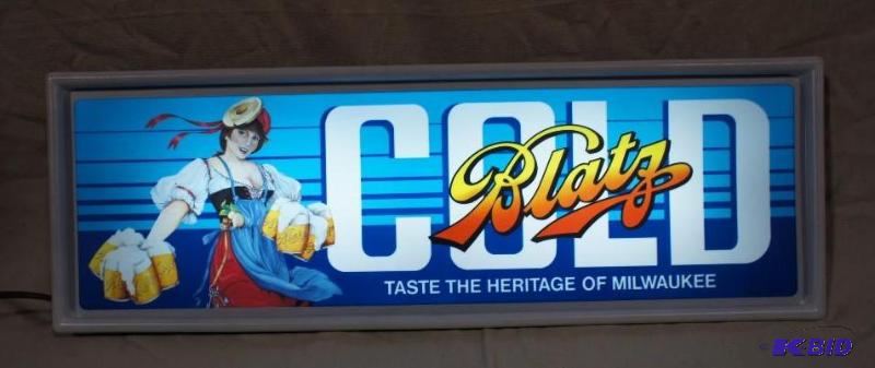 Blatz Valerie Girl Lighted Sign - 30&quot x ...