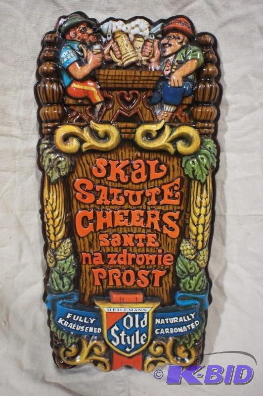 Colorful Old Style Plaque &quotCheers&quot ...
