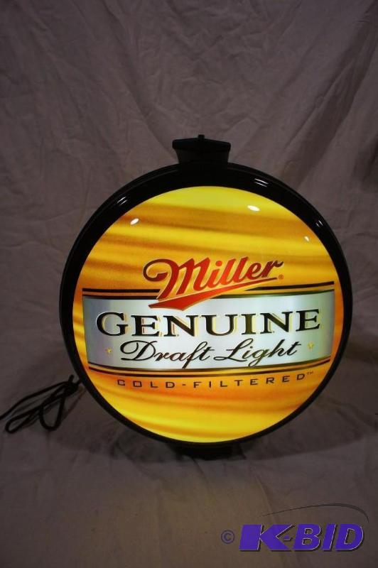 Miller Genuine Draft Rotating Motion Pub Sign...