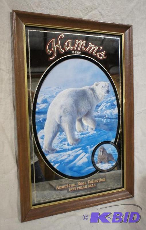 Hamms Beer &quot1993&quot Polar Bear Mirro...