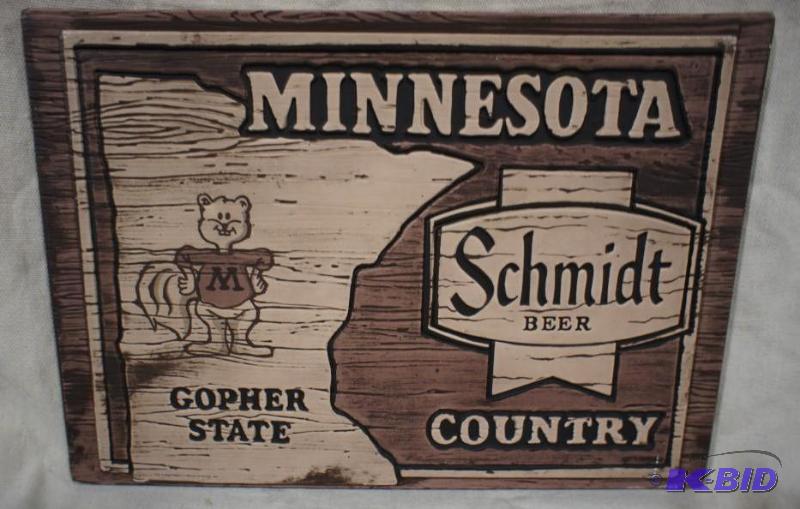 Schmidt Beer &quotMinnesota Gopher&quot Pla...
